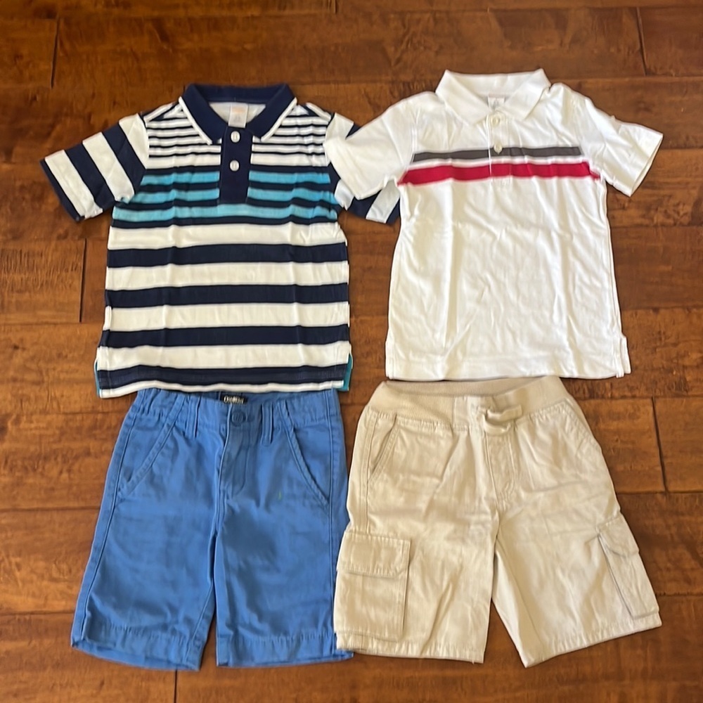 Gymboree Osh kosh Lot Polo Shirts and Shorts Size 4T